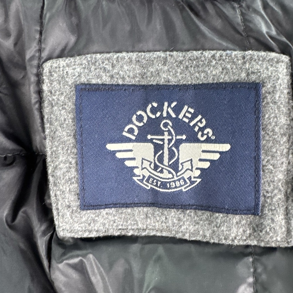 NWT Dockers Coat Men XXL Gray Wool Blend Single Breasted Winter Jacket - Picture 12 of 14